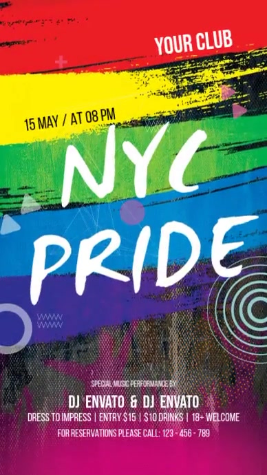 Pride Month Display 数字显示屏 (9:16) template