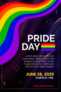 Pride Month Event Poster template