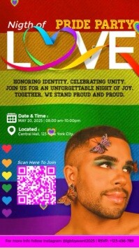 pride month free template 2025 Instagram Reel