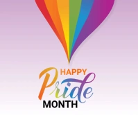 Pride month Large Rectangle Duży prostokąt template