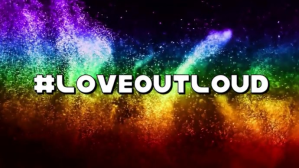 Pride month Love Out Loud Ekran reklamowy (16:9) template