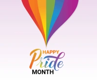 Pride month medium rectanglr Retângulo médio template