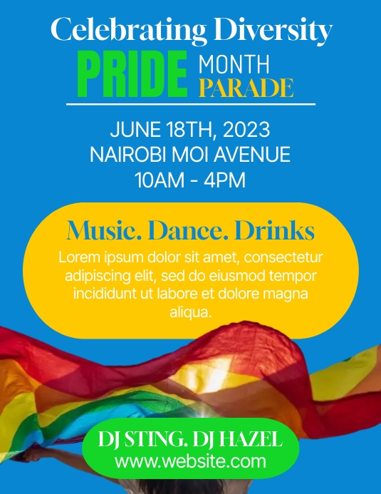 Pride Month Parade Flyer Template PosterMyWall
