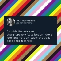 Pride Month Rights Post Template Instagram Plasing
