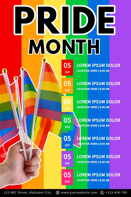 Pride Month Template PosterMyWall