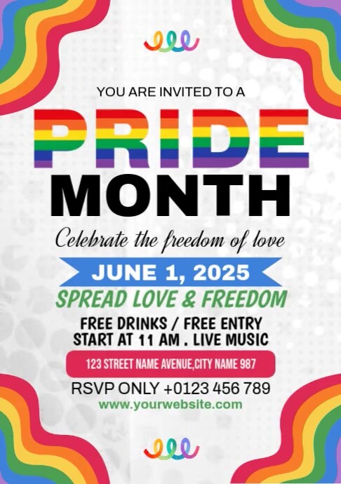Pride Month Layout Pride Month Template | PosterMyWall