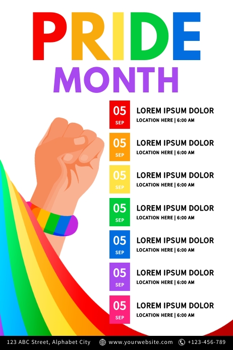 Pride Month Layout Pride Month Template | PosterMyWall