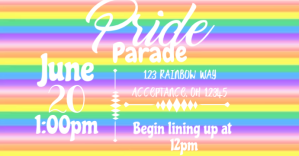 Pride Parade template