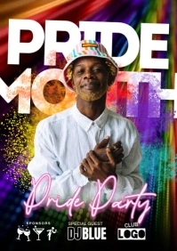 Pride Party A4 template