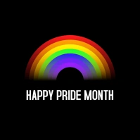 Pride Party Night Parade Festival Week colors Square (1:1) template