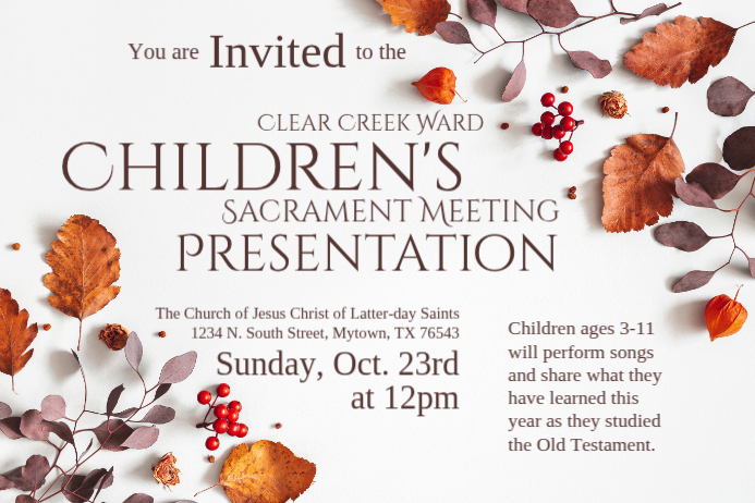 Native Program Invitation Primary Program Invitation Template | PosterMyWall