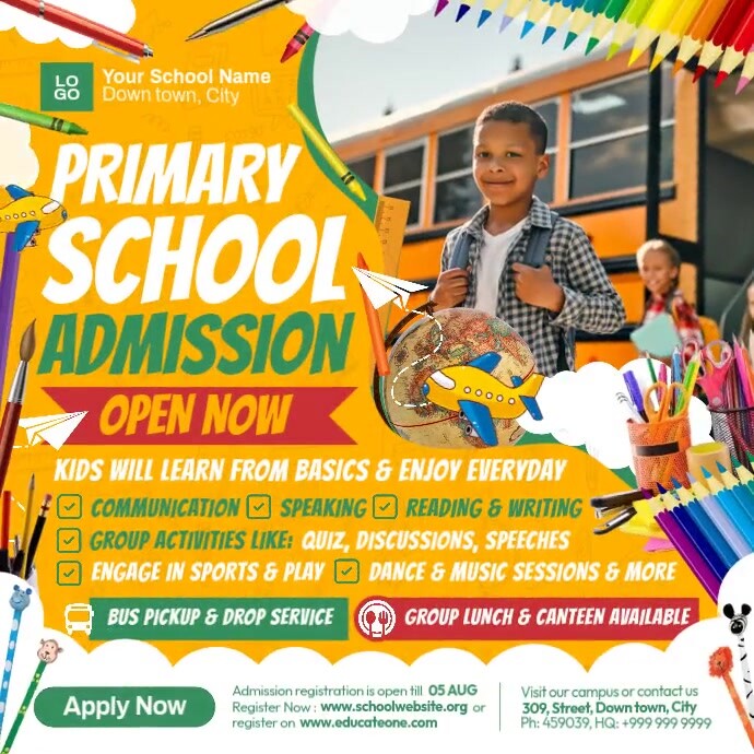 School Opening Advertisement