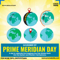 Prime Meridian Day Instagram Post template