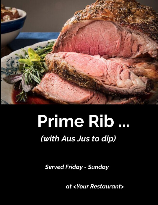Che Rib Poster Copy of Prime Rib | PosterMyWall