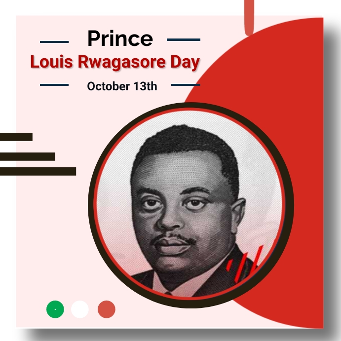 prince louis rwagasore day Template | PosterMyWall