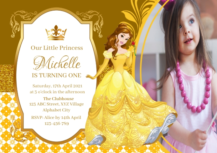 princess dress invitation Pretty Princess Birthday Invitation with Wand