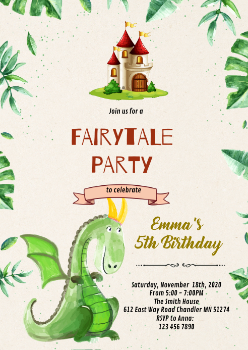 Modele Invitation A Theme Princesse Chevalier Dragon Postermywall Modele Invitation A Theme Princesse Chevalier Dragon Postermywall