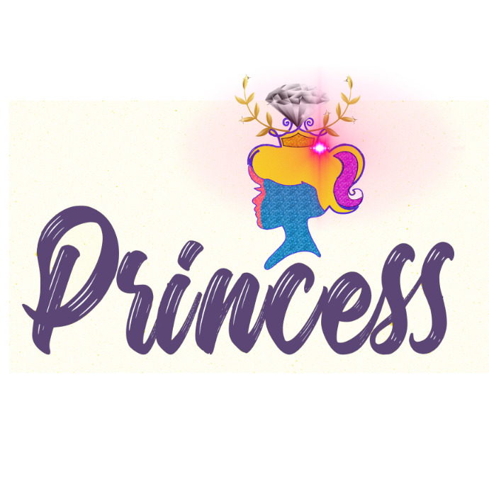 Princess Logo Script princess logos Template | PosterMyWall