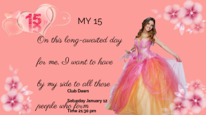 PRINCESS QUINCEAÑERA Præsentation (16:9) template