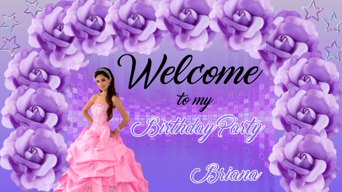 PRINCESS QUINCEAÑERA งานนำเสนอ Presentation (16:9) template