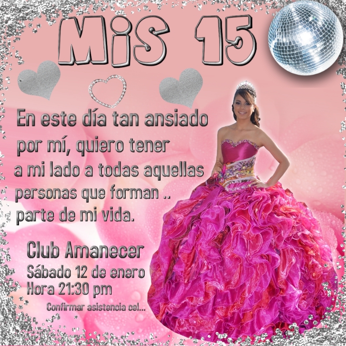 Princess Quinceañera card (8) Template | PosterMyWall