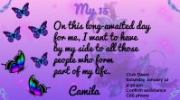 Princess Quinceañera Digital Display (16:9) template