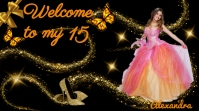 Princess Quinceañera Digital Display (16:9) template