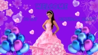 PRINCESS QUINCEAÑERA Presentación (16:9) template