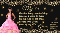 Princess Quinceañera Digital Display (16:9) template