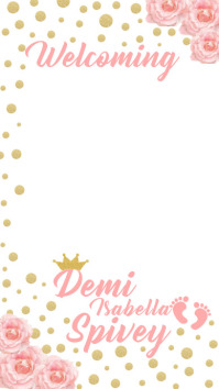 Gender Reveal Snapchat Filter Template Postermywall