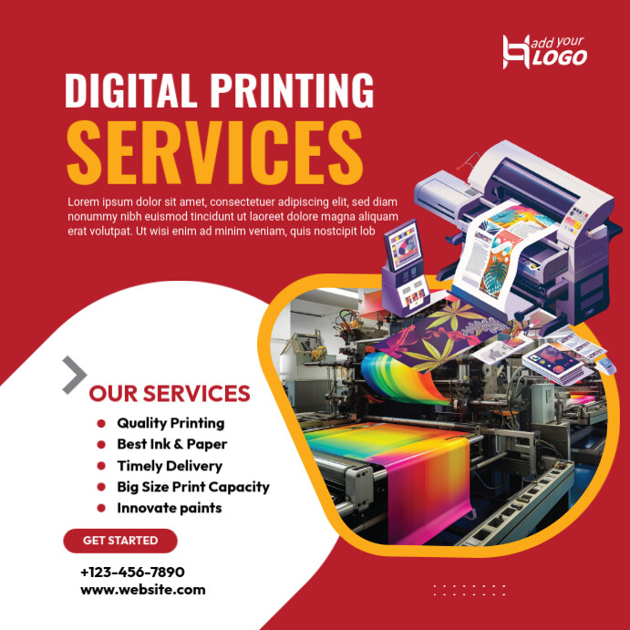 Shopad Example print shop ad template | PosterMyWall