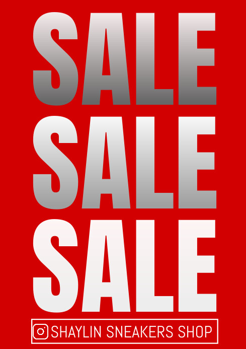 PRINTABLE A3 SALES SIGN DESIGN Template | PosterMyWall