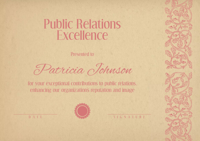 printable award certificate appreciation Template | PosterMyWall