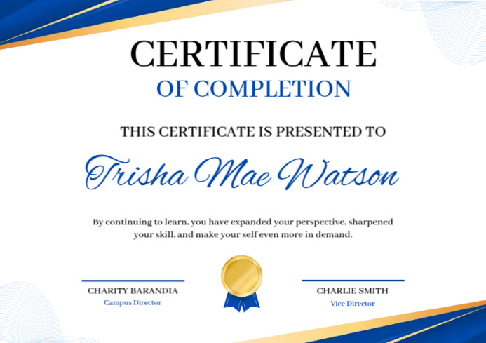 Printable Certificate Template | PosterMyWall