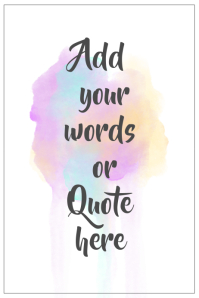 printable colorful wall art quote flyer template 9f78bd9aa698ce28b6cbf25d0a47db85