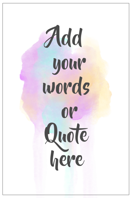 printable colorful wall art quote template postermywall