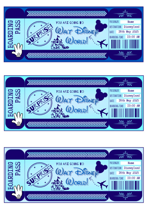 Printable Boarding Pass Template Boarding Pass Template For Gifting A