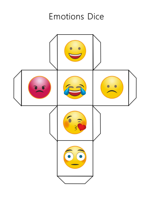 printable feelings mood emotions dice template postermywall
