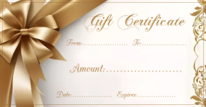 Blanco Gift Certificate Facebook Group Cover Photo Template