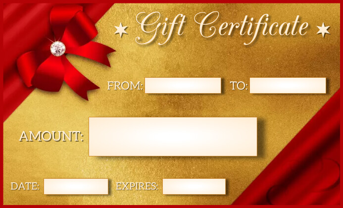 printable-gift-certificate-template-with-ribb-postermywall for Gift Certificate Templates Free Printable Printable Gift Certificate Template with Ribb | PosterMyWall for Gift Certificate Templates Free Printable