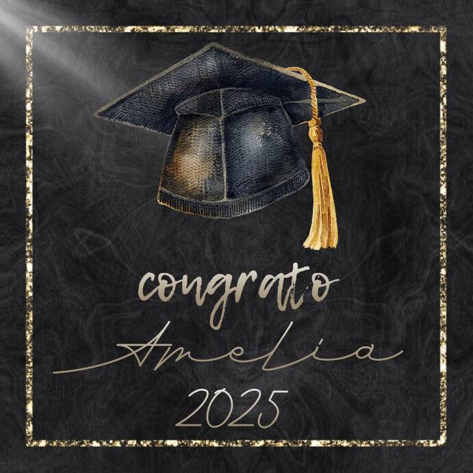 Printable Graduation Card Instagram Post template