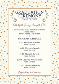 Graduation program Template | PosterMyWall