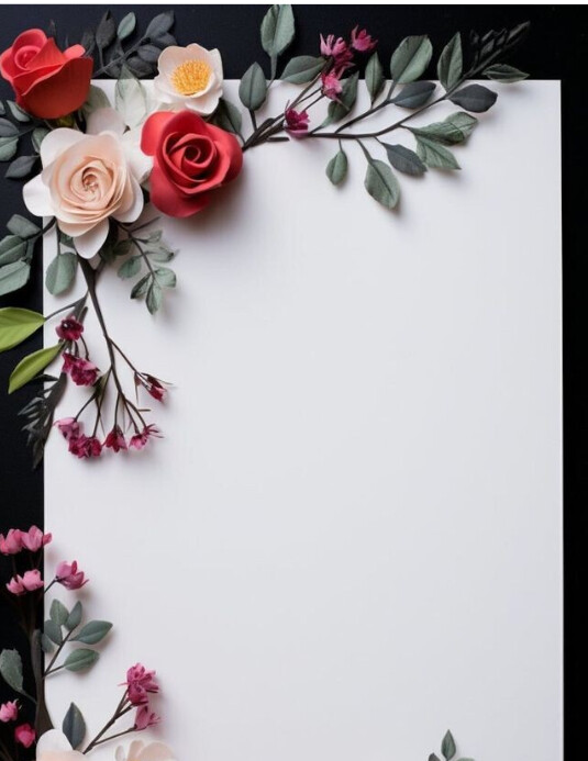 Printable greeting card template Flyer (US Letter)