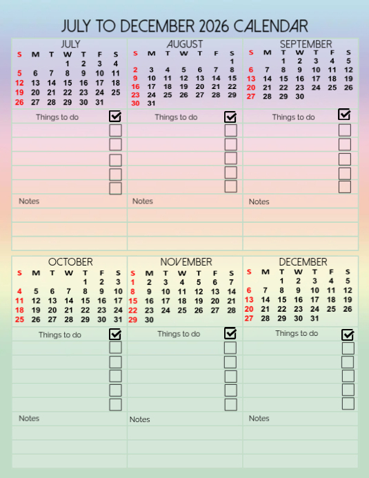July To December Calendar Dinah Flossie July To December Calendar Dinah Flossie