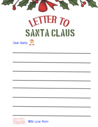 Printable letter to Santa form Flyer (US Letter) template