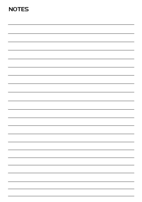 Printable Lined Notes page A4 Template | PosterMyWall