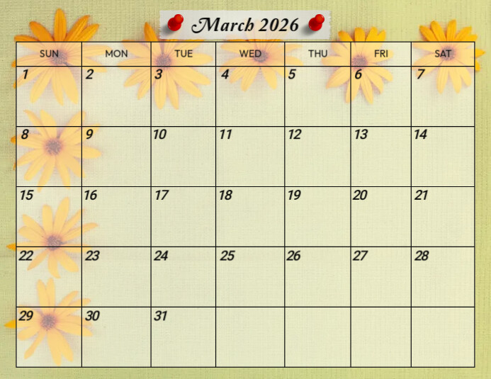 Printable March 2025 Calendar Planner Template | PosterMyWall printable-march-2025-calendar-planner-template-postermywall