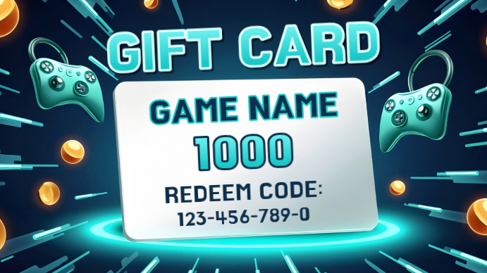 Gaming Gift Card Template | PosterMyWall