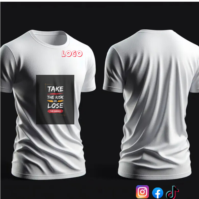 printable T-shirt design Сообщение Instagram template