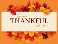 Printable Thanksgiving Card Рекламная листовка (US Letter) template